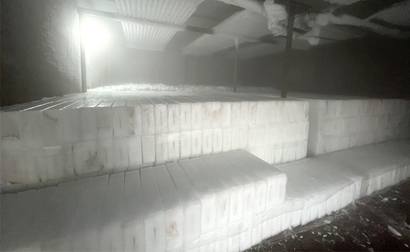Ice Storage For Ice Block