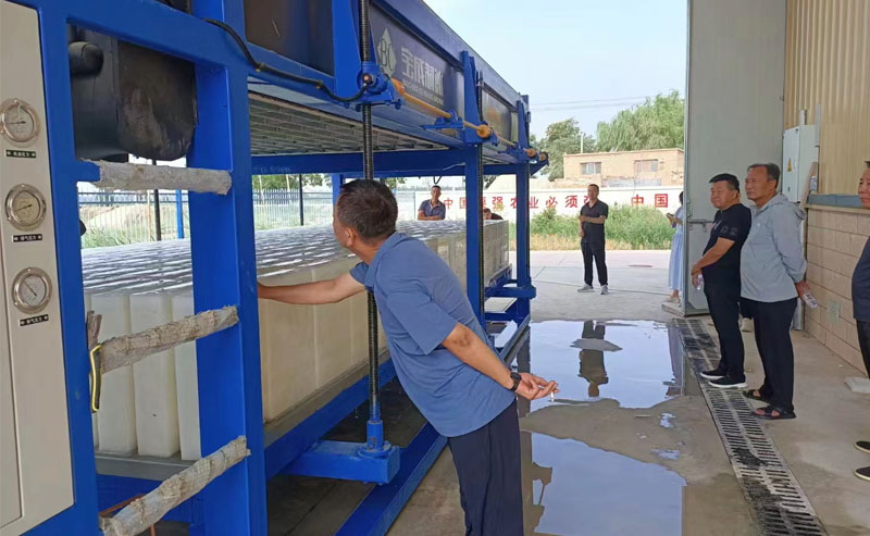 100 tons block ice plant Customer Case